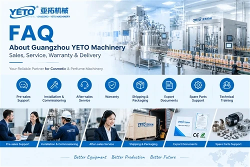 FAQ Txog Guangzhou YETO Machinery - Muag, Kev Pabcuam, Warranty & Xa